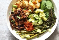 Bulgogi Glazed Roasted Spring Vegetables Bowl