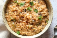 Hearty Instant Pot Vegan Wild Rice Mushroom Soup
