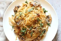 Speedy Creamy Mushroom Tetrazzini