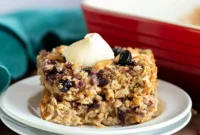 The Ultimate PB&J Baked Oats