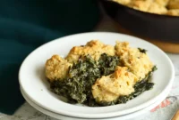 Savory Vegan Spinach Cobbler
