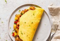 Fluffy Golden Mung Bean Omelet