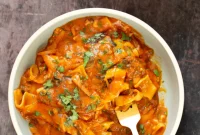Creamy Vegan Butter Chicken Lasagna