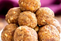 Vegan Whole Wheat Date Ladoo Bites