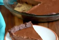 Decadent Dark Chocolate Silk Pie with Chocolate Almond Crust Vegan Gluten-Free Soy-Free