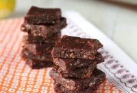 Zesty No-Bake Chocolate Almond Bars 2 Ways Vegan Gluten-Free