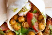 Tangy Chickpea Wraps