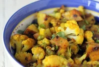 Dad’s Favorite Vegan Aloo Gobi Mutter: A Gluten-Free Indian Spiced Delight
