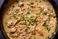 Creamy Fenugreek Tofu and Chickpea Curry