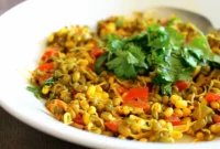 Spiced Sauteed Mung Bean Sprouts: Vegan Gluten-Free Breakfast