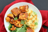 Hearty Peanut Butter Tofu Bowl with Mashed Potatoes