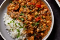 Spicy Golden Baked Zucchini Chickpea Curry Allergen Free