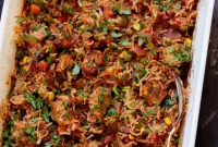 Fragrant Tikka Masala Rice Bake with Golden Crispy Tofu