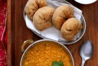 Dal Baati: Hearty Pigeon Pea Dal with Savory Stuffed Pastries