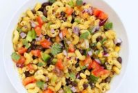 Southwest Fiesta Pasta with Zesty Black Bean Dressing