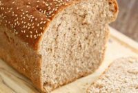 Homemade 100% Whole Wheat Bread
