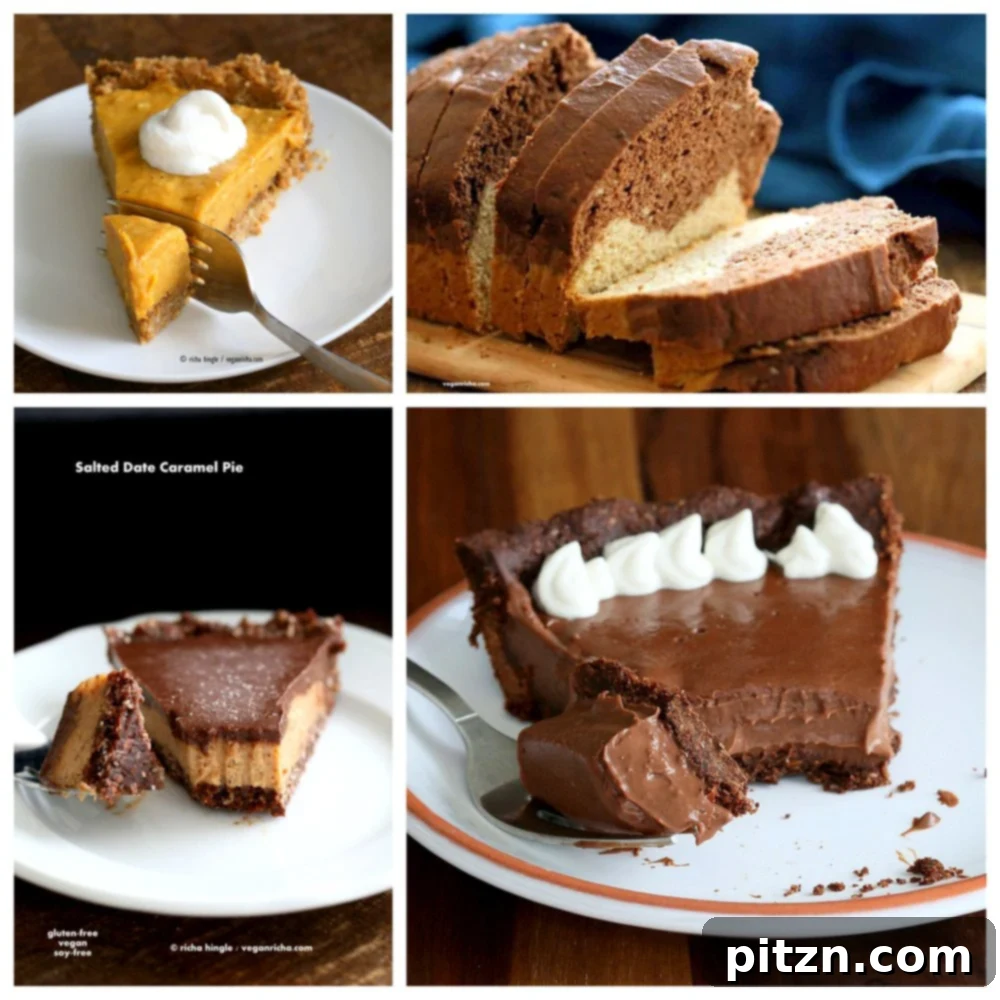70 Plant-Based Holiday Delights 8 Decadent Vegan Holiday Desserts: Rich Chocolate Silk Pie, Classic Pumpkin Pie, and Sweet Plant-Based Treats