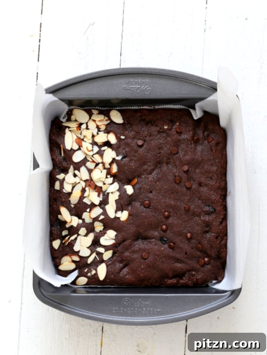 Luscious Blueberry Brownies 6 Double Blueberry Brownies. Summer Dark Chocolate Brownies with blueberries and almonds. Blueberries cooked to a compote in the wet and blueberries added with chocolate chips in the batter. Vegan Brownie Recipe. Easily made gluten-free.