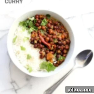 Brown Chickpea Coconut Curry - Kadala Curry