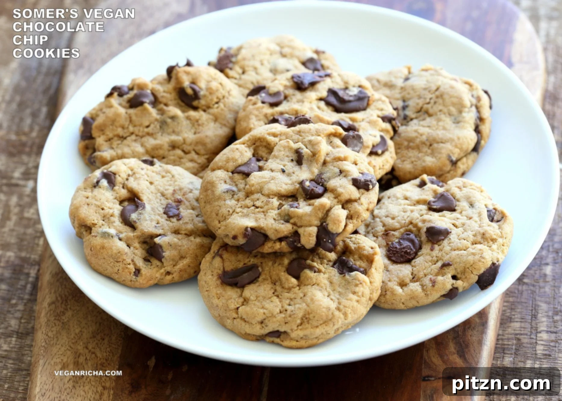 Vegan Coconut Oil Chocolate Chip Cookies 3 The Best Vegan Chocolate Chip Cookies. Palm oil-free! Gluten-free option. Somer's Easy Classic Chocolate Chip Cookies that are perfect for the holidays, bake sales and gifting. Vegan Nut-free Soy-free Palm oil-free Recipe. | VeganRicha.com