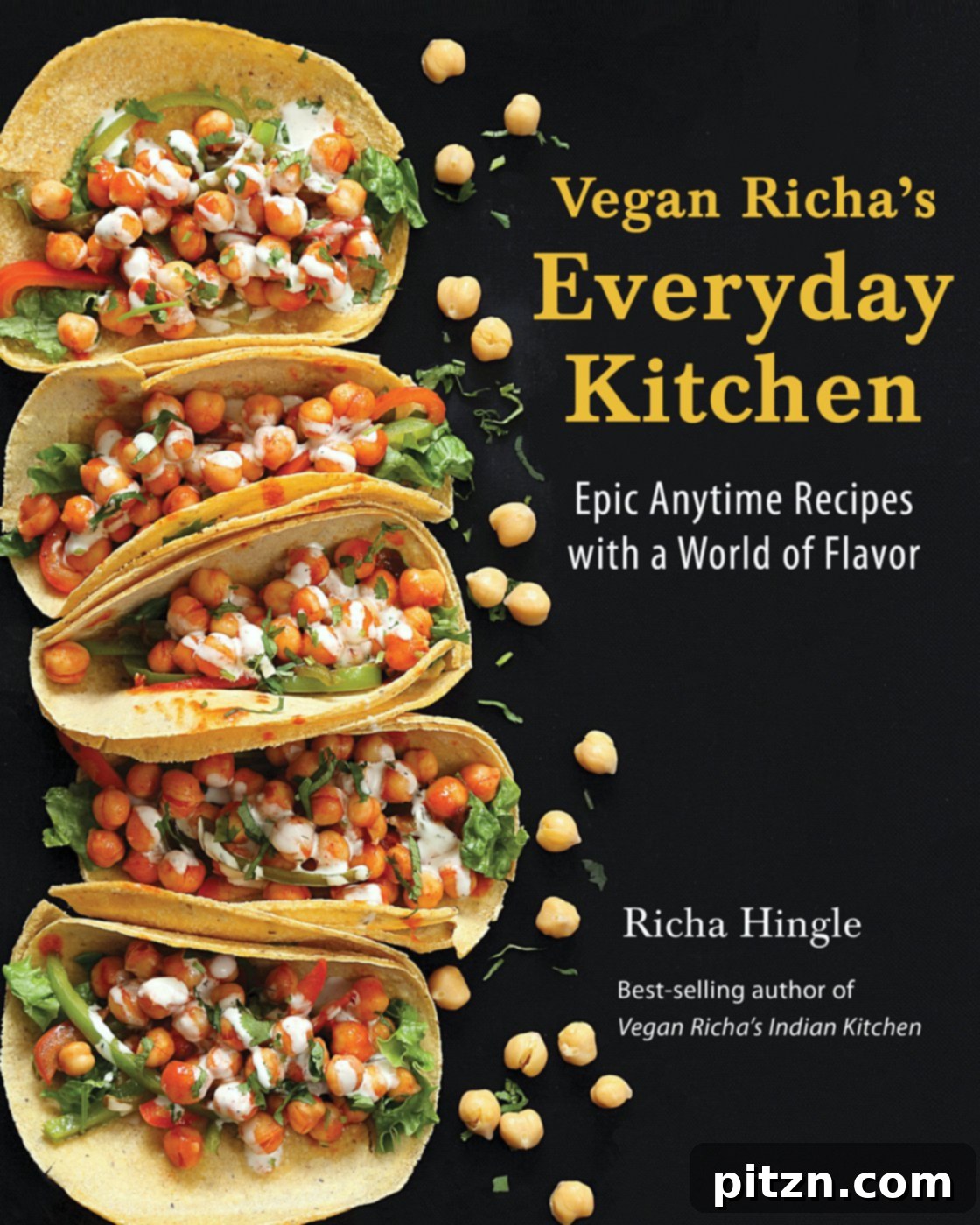 Vegan Richa's Everyday Kitchen Cookbook Cover - Delicious Plant-Based Recipes for Home Cooks