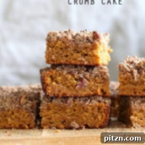 Vegan Gluten-Free Sweet Potato Pecan Crumb Cake with pumpkin pie spices