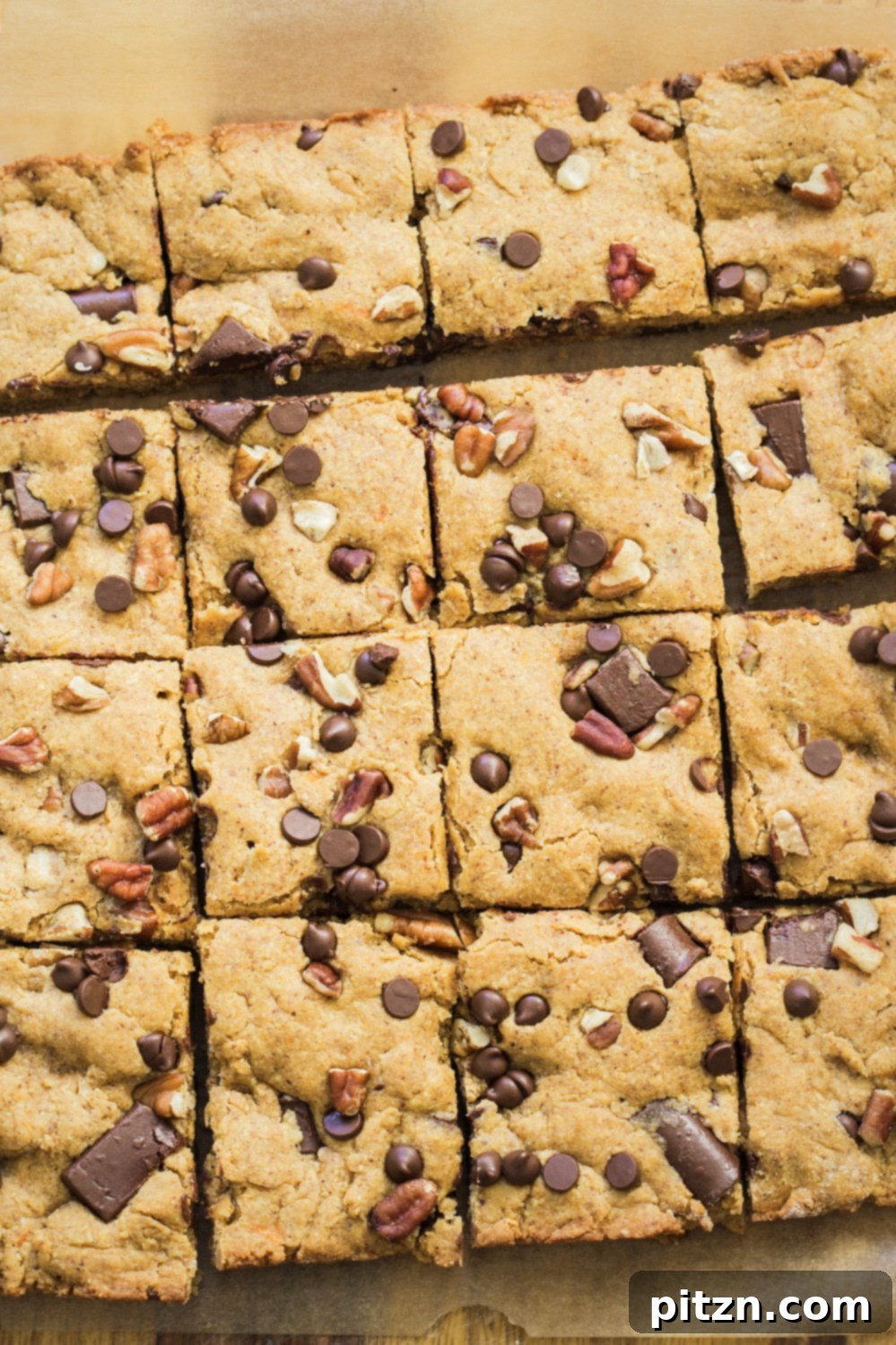 Guilt-Free Vegan Pumpkin Blondies 3 Delicious Vegan Pumpkin Blondies with Nut Butter, Pecans, and Chocolate Chips – A Healthier, Oil-Free, Gluten-Free, and Nut-Free Fall Dessert