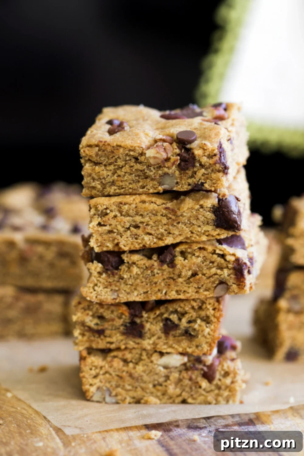 Guilt-Free Vegan Pumpkin Blondies 6 Pressing Vegan Pumpkin Blondie Dough into Pan - Step 3