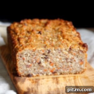 Gluten-free Banana Bread. Grain-free Flourless Carrot Banana Bread. No Gum, no Aquafaba. #Vegan #grainfree #Glutenfree Soy-free #recipe. | VeganRicha.com