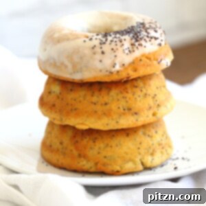 Main image for Vegan Lemon Poppy Seed Donuts recipe card.