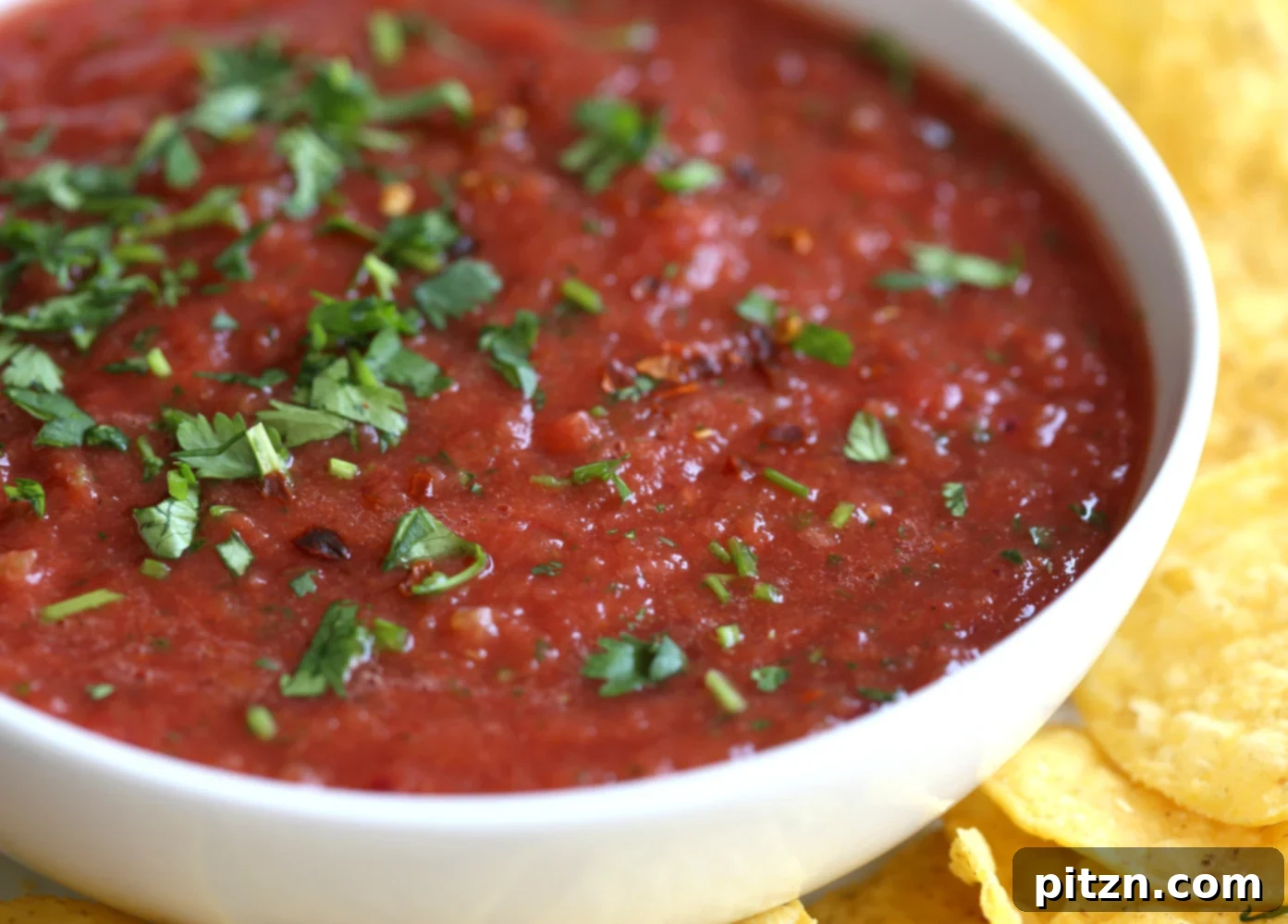 Quick 5-Minute Blender Salsa with Fresh Tomatoes and Jalapeno