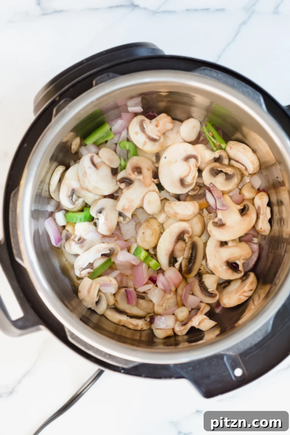 Vegan Wild Rice Mushroom Soup made in a Pressure Cooker. Instant Pot Mushroom soup. Creamy 1 Pot Winter meal. # VeganRicha Vegan #Glutenfree #Soyfree #Recipe