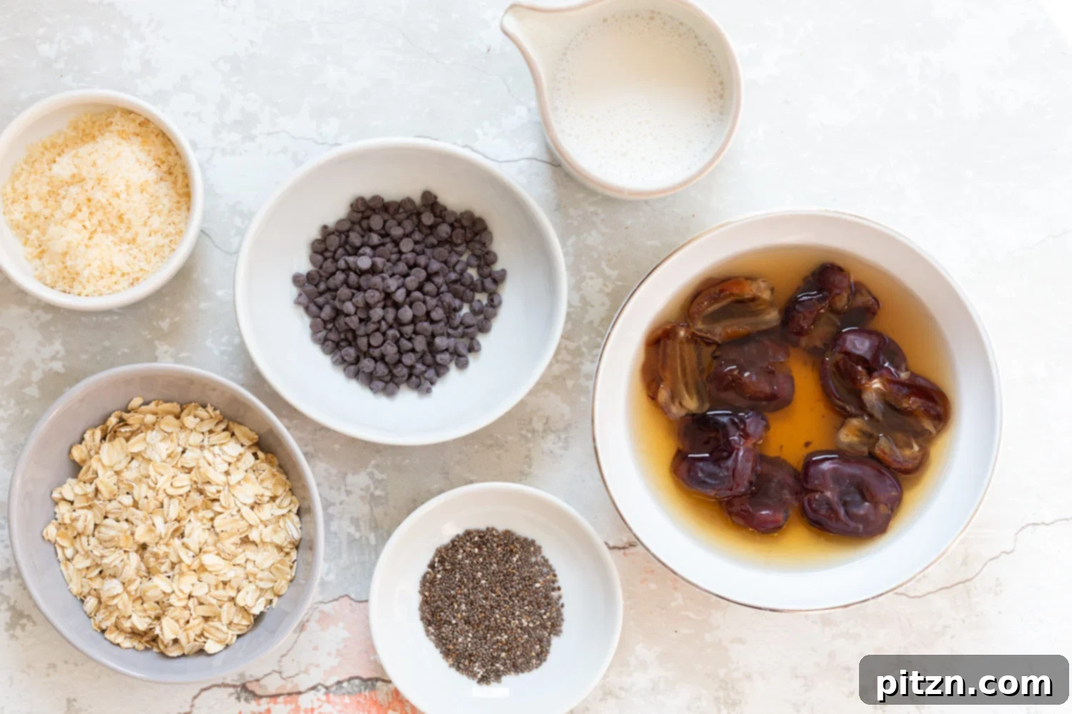 Decadent Samoa Cookie Overnight Oats 4 Ingredients for our Samoa Cookie Overnight Oats in Bowls