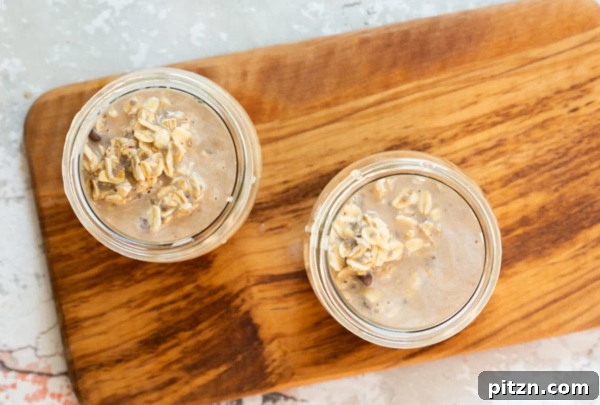 Decadent Samoa Cookie Overnight Oats 5 Ingredients for our Samoa Cookie Overnight Oats in Jars
