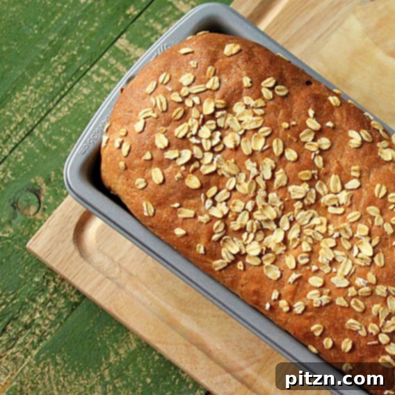 Daily Vegan Sandwich Loaf 3 A beautiful loaf of freshly baked vegan sandwich bread cooling on a wire rack after baking