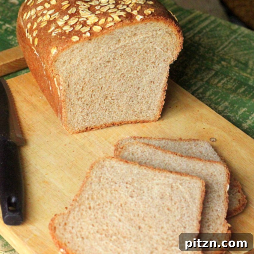 Daily Vegan Sandwich Loaf 7 Another view of the delicious homemade vegan sandwich bread, perfectly baked and ready to be enjoyed