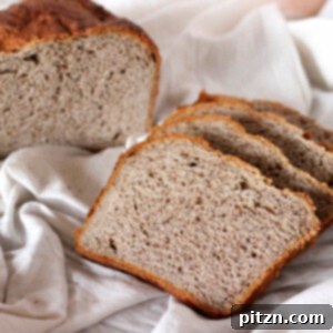 Simple No-Knead Vegan Strawberry Wheat Bread 5 Slices of No Knead Strawberry Wheat Bread Loaf on white fabric