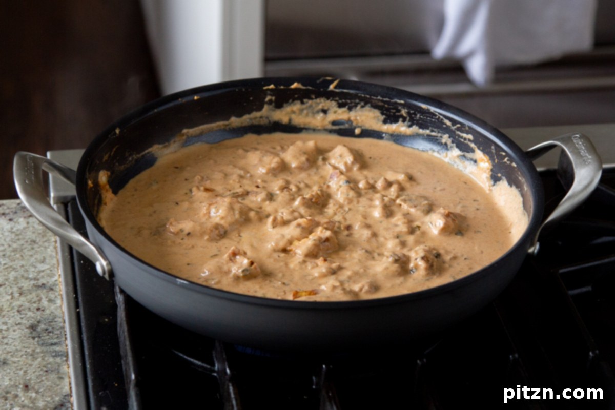 Creamy Fenugreek Tofu and Chickpea Curry 21 Tofu and chickpeas gently tossed and coated in the creamy curry sauce in the pan