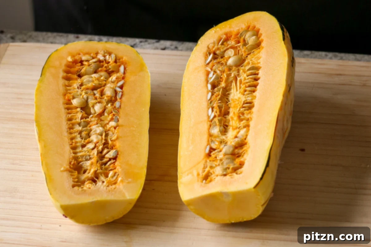 Comforting Delicata Squash and White Bean Casserole 8 delicata squash sliced in half