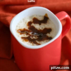 Vegan Pumpkin Spice Caramel Latte