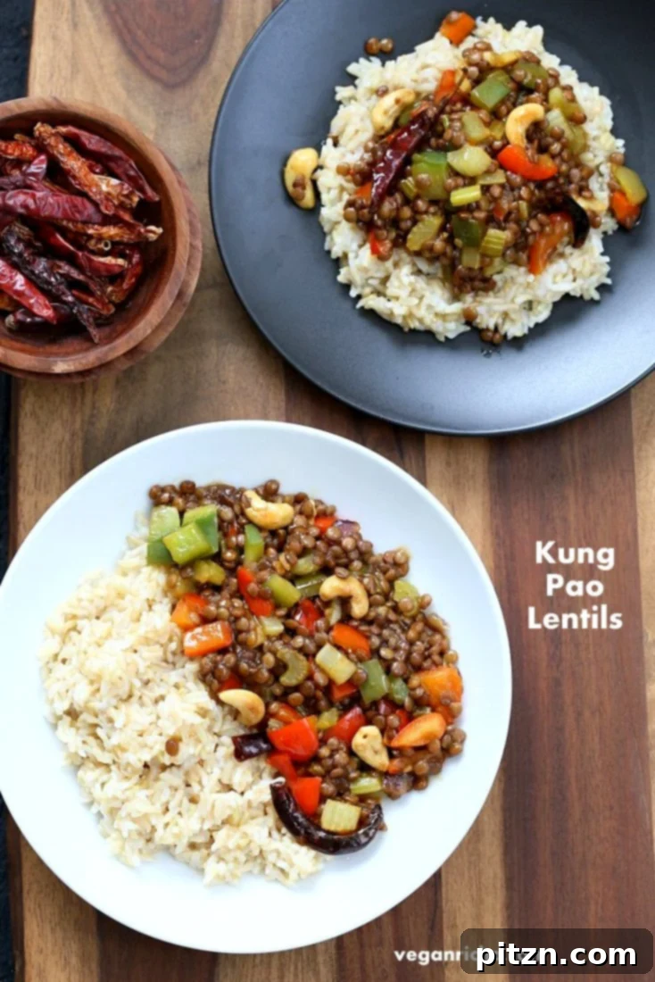 Kung Pao Lentils |Vegan Richa