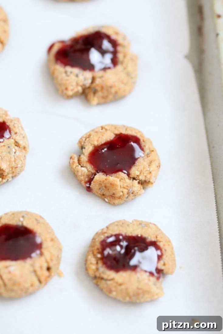Cherry Almond Thumbprint Cookies - Almond Pulp Cookies | Vegan Richa