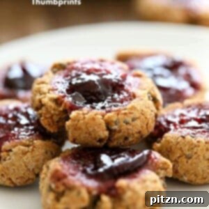 Cherry Almond Thumbprint Cookies - Almond Pulp Cookies | Vegan Richa #glutenfree #veganricha #vegan