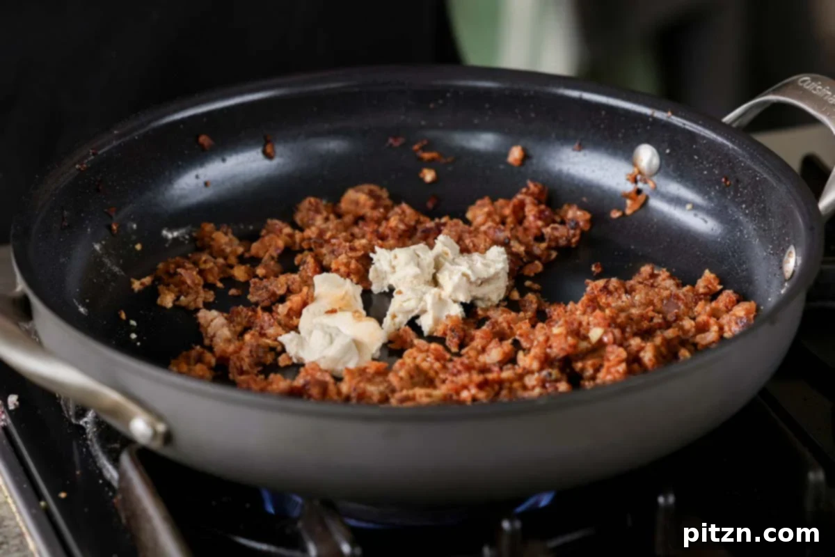 Adding Vegan Cream Cheese