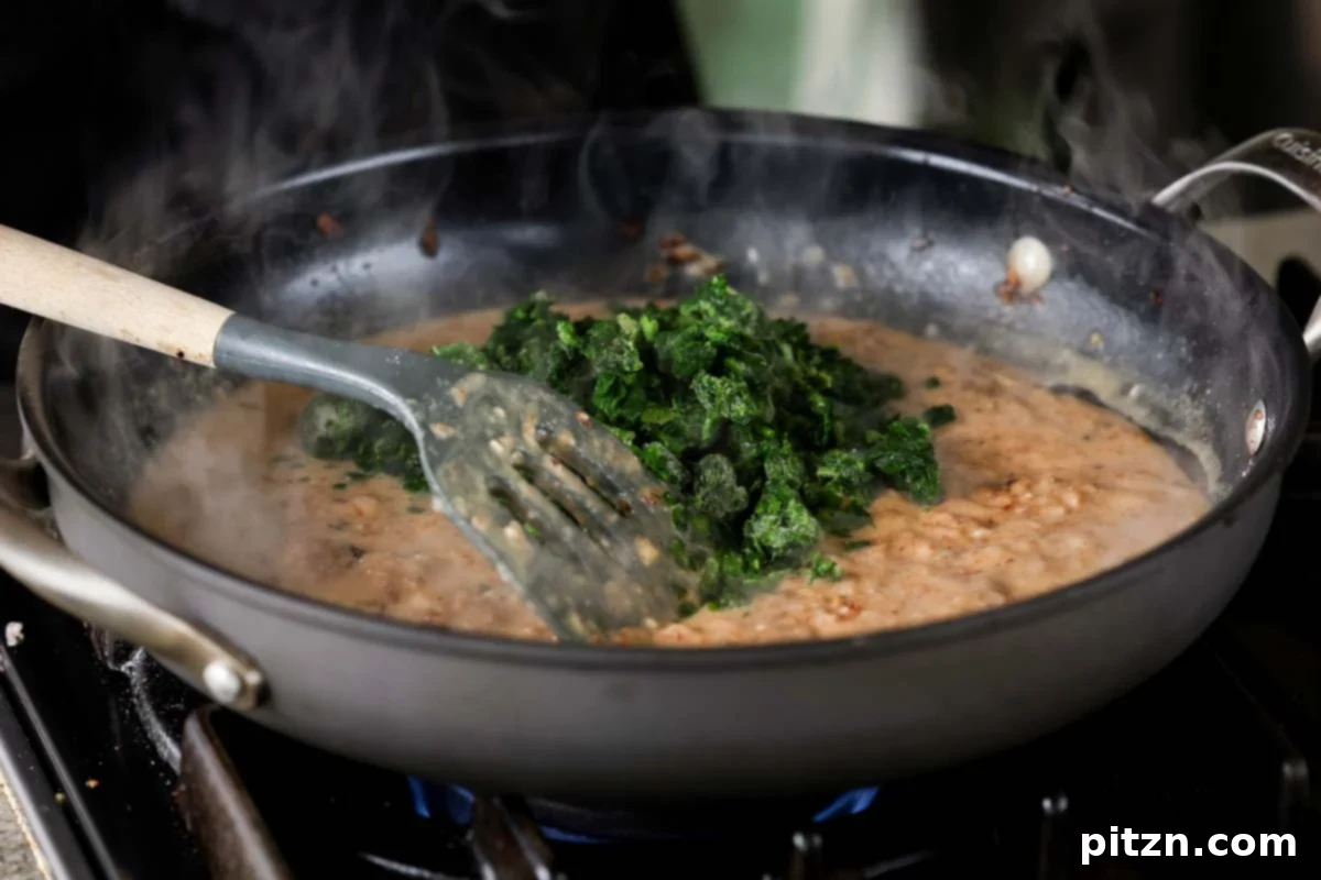 Adding Spinach