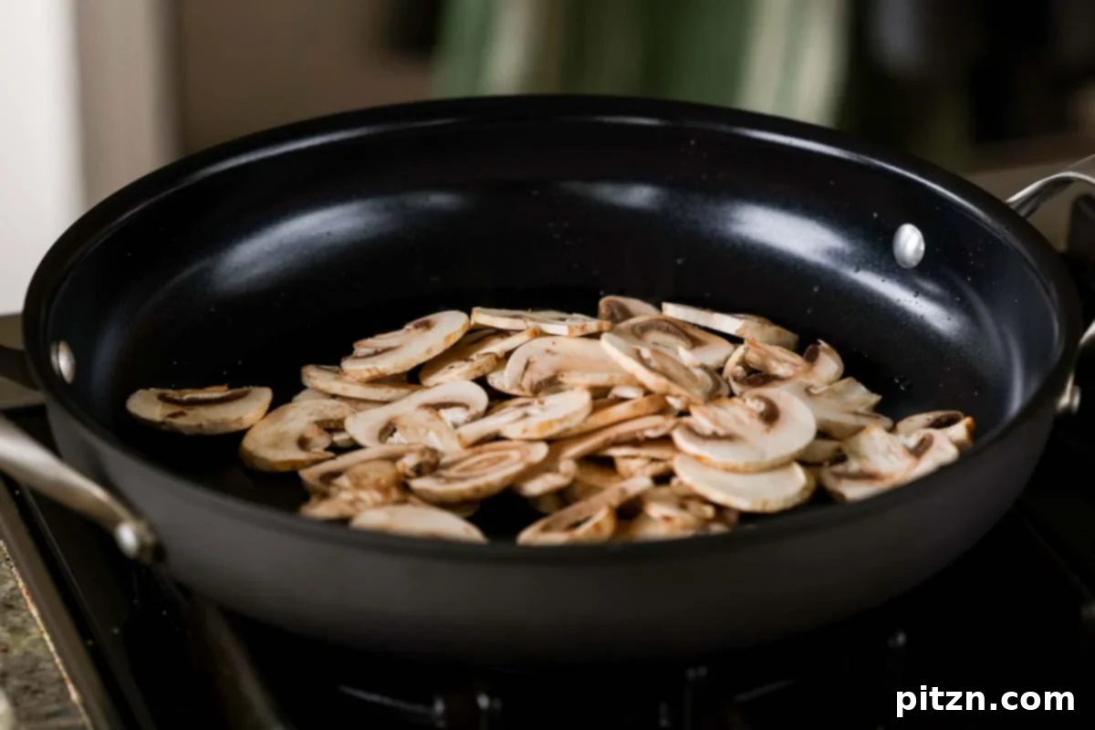 Sautéing Mushrooms