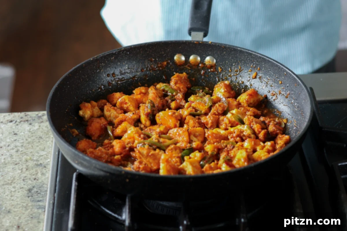 apollo tofu in the pan after cooking