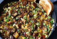 Hearty Vegan Breakfast Skillet with Potatoes and Veggies
